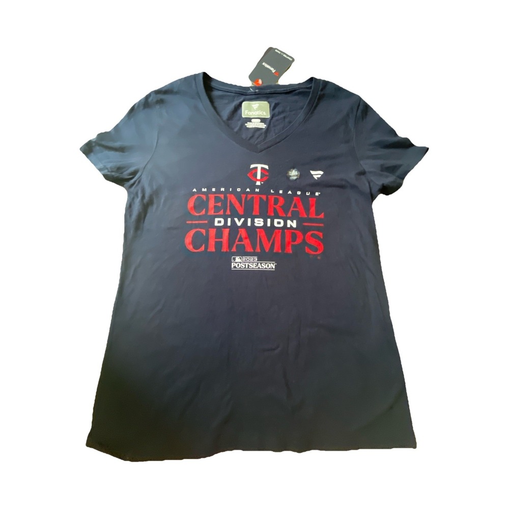 Fanatics Minnesota Twins 2023 Division Champs Short Sleeve T-Shirt Women's M NWT